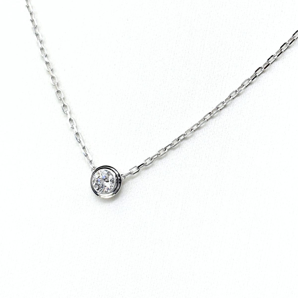 カルティエ CARTIER ダムール LM ネックレス ペンダント ネックレス 750 ダイヤモンド レディース 【中古】