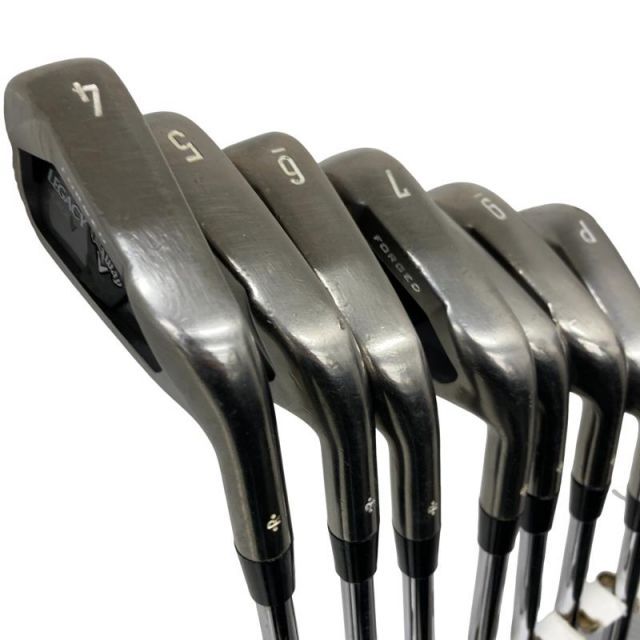 【中古】 キャロウェイ LEGACY BLACK ダーククロムメッキ 7S アイアンセット IR NS PRO MODUS3 TOUR120 (フレックスS) メンズ 男性用 右利き 右用 Cランク ゴルフクラブ