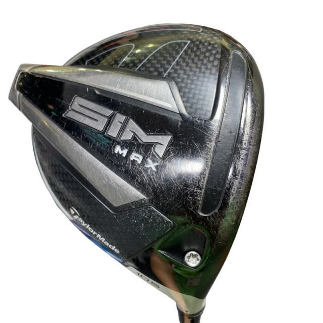 【中古】 テーラーメイド SIM MAX 10.5° ドライバー DR 純正特注シャフト (フレックスS) メンズ 男性用 右利き 右用 Cランク ゴルフクラブ