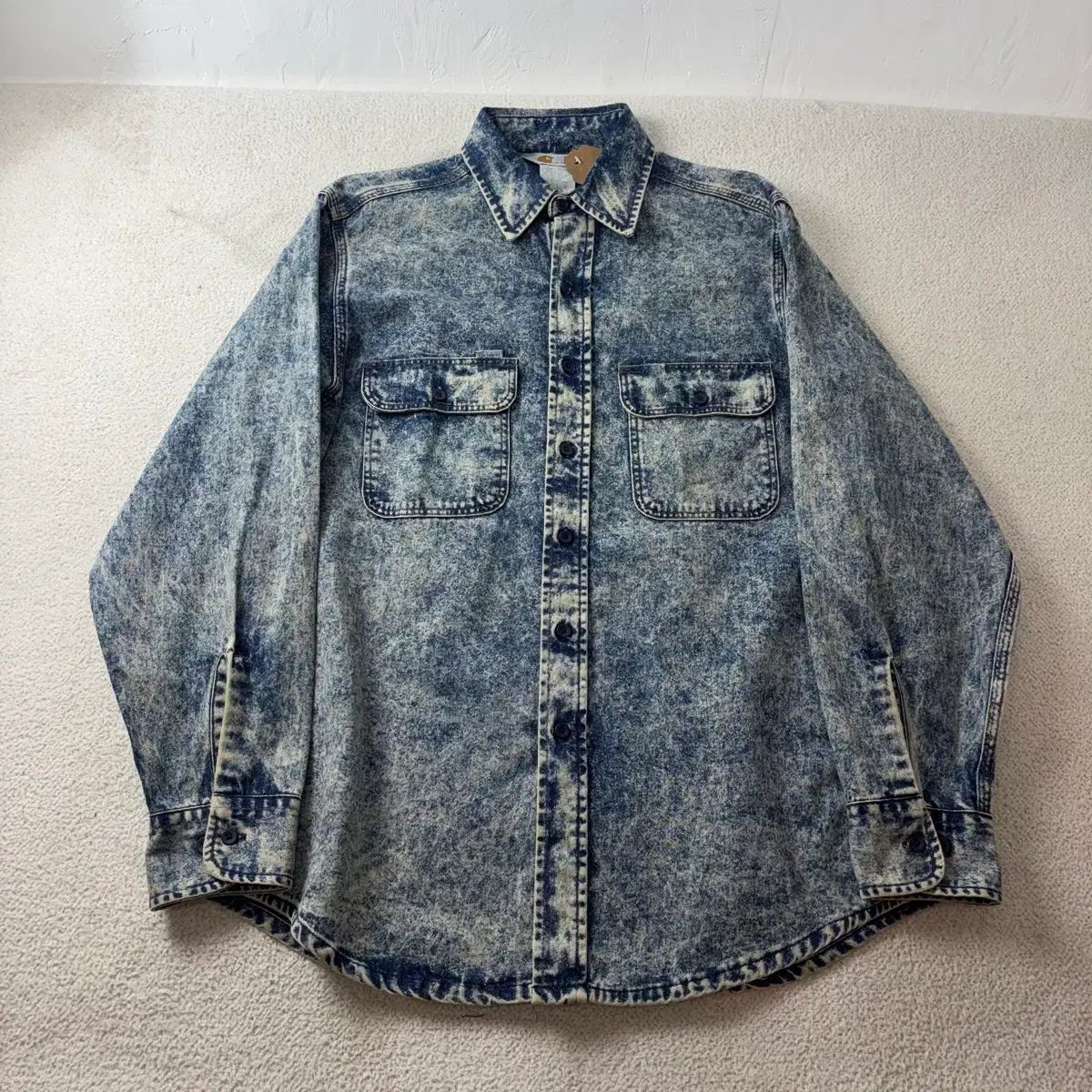 100 Carhartt カーハート アシッドデニム ウォッシュ シャツ ジャケット 10,705円
