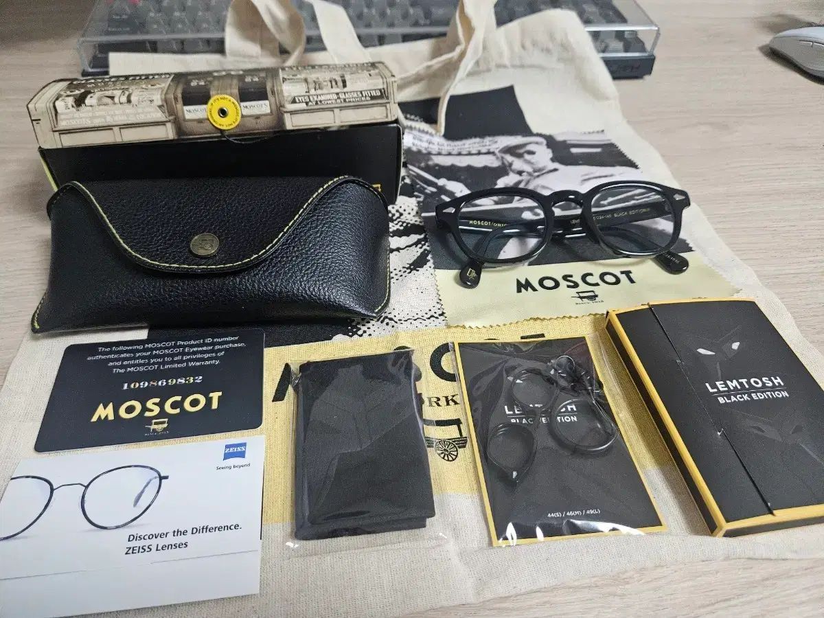MOSCOT(モスコット) レムトッシュ ブラックエディション2 46