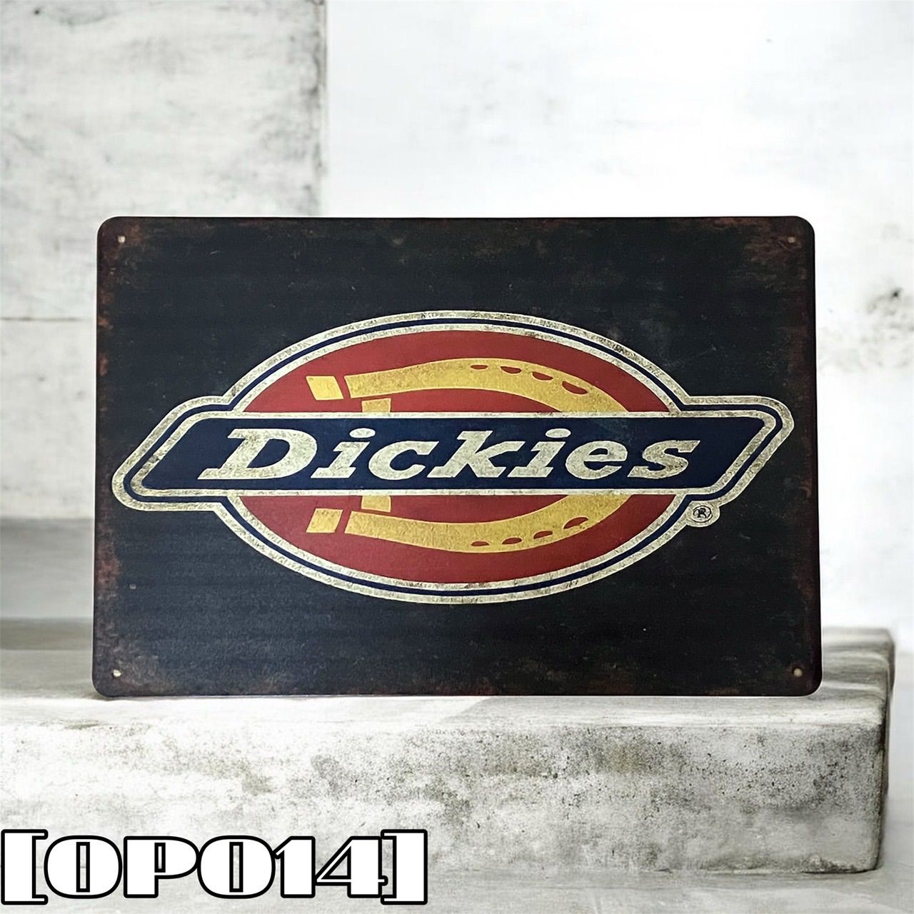 訳アリ』［OP014］ブリキ看板 ディッキーズ Dickies ワークカジュアル