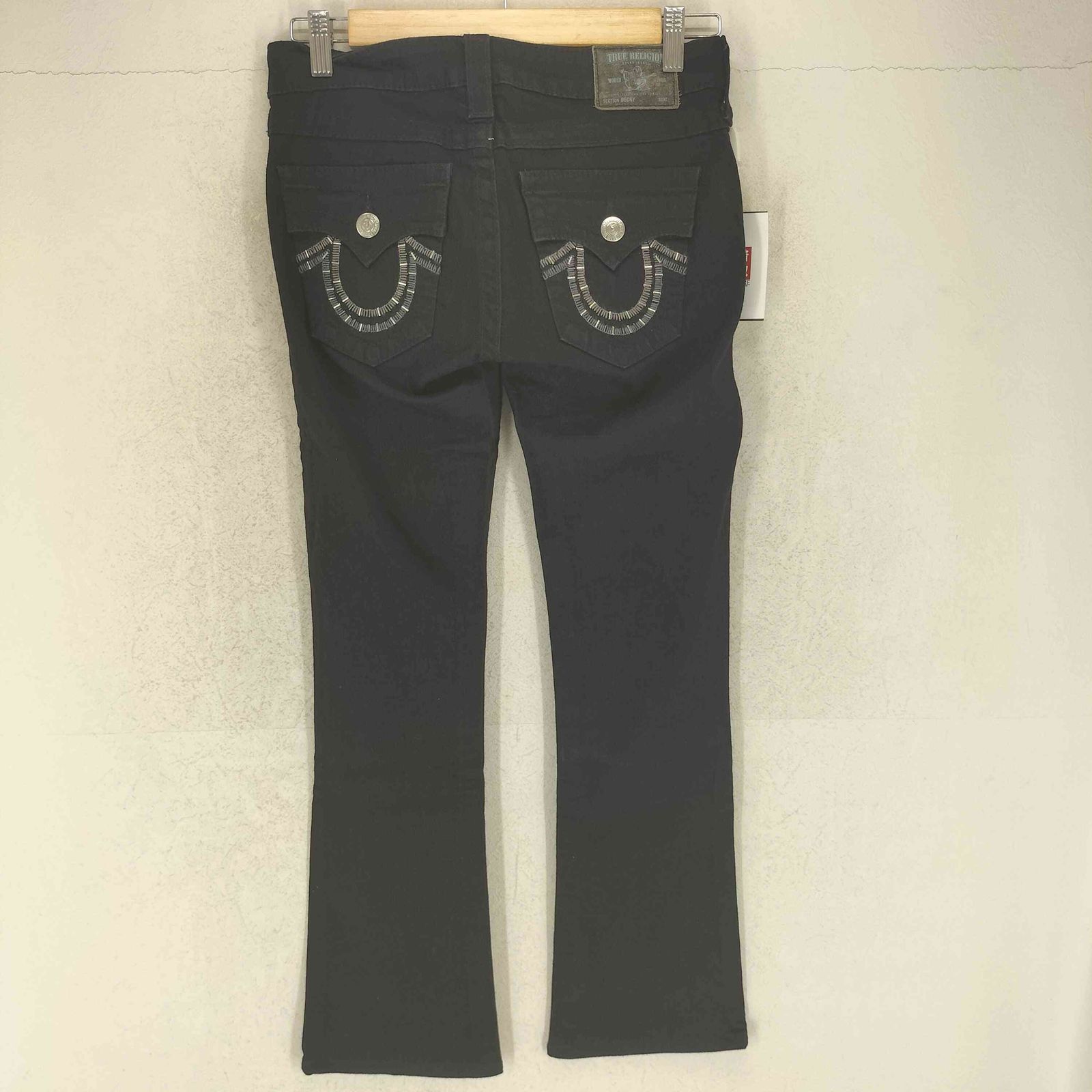 トゥルーレリジョン TRUE RELIGION メタリック刺繍フレアパンツ Y2K 