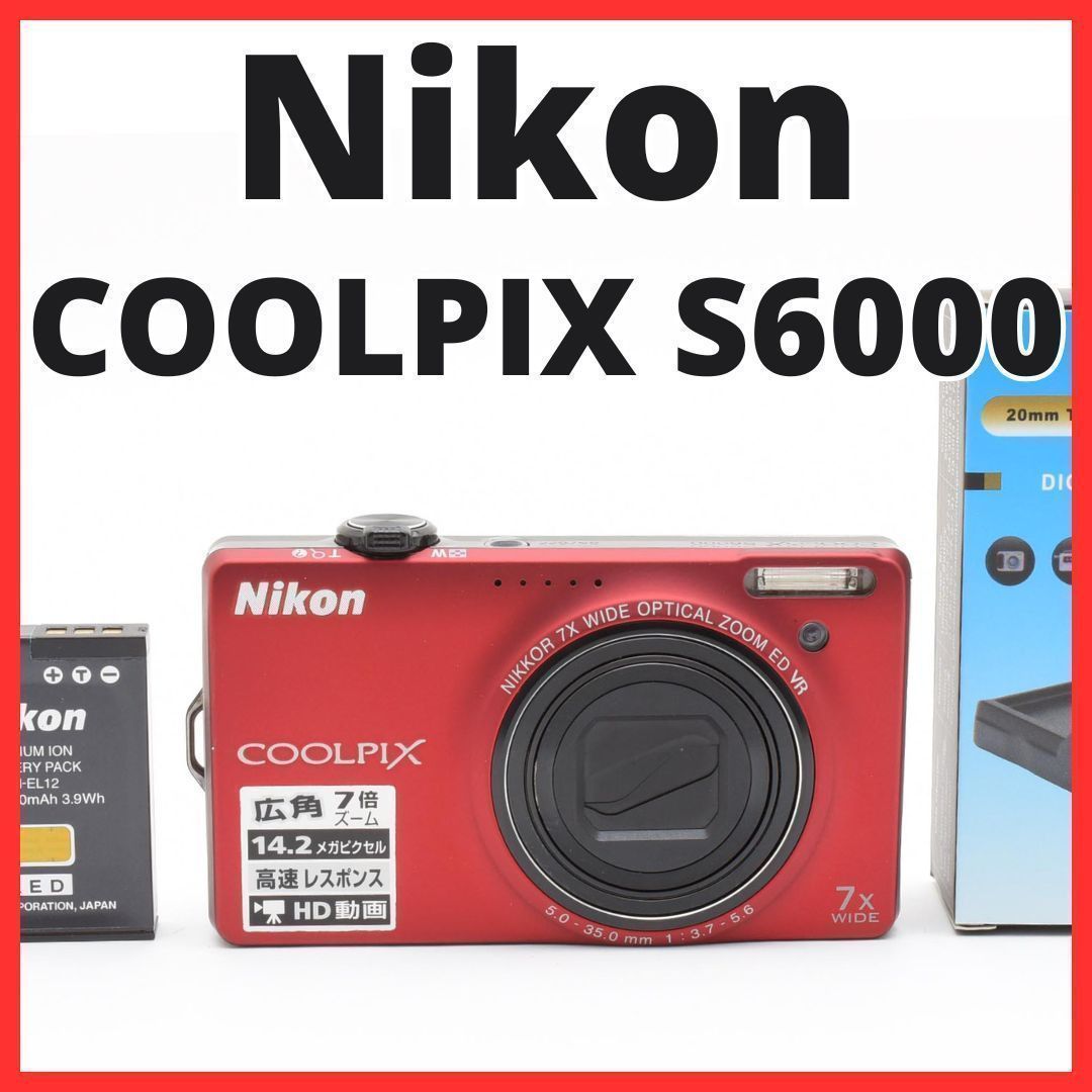 E01[7688B]3★美品★ ニコン Nikon COOLPIX S6000