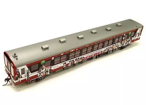 【中古】鉄道模型 HOゲージ 1/80 鹿島臨海鉄道 6018形 2号車 ガールズ＆パンツァー塗装 モーター付き 塗装済み完成品 [D083]