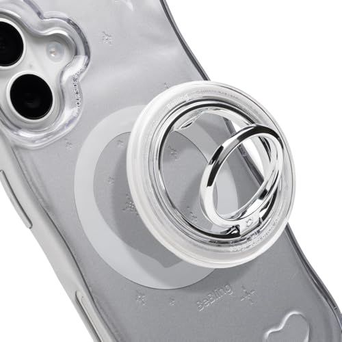 iFace BeBling 2 MagSafe対応 スマホリング MagSynq Ring Holder (クリア)【 アイフェイス ビーブリング2 マグセーフ マグネット式 リング 角度調整可能 スマホスタンド機能 落下防止 iphone 76e29a34