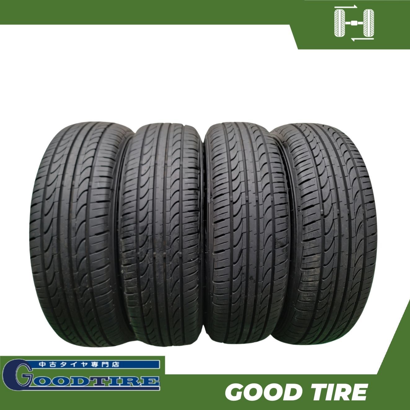 175/70R14 ALLAGE AL01 2022年製 4本 夏用 9分山 中古タイヤ タイヤ フィットシャトル ヤリス シエンタ ポルテ（7660）