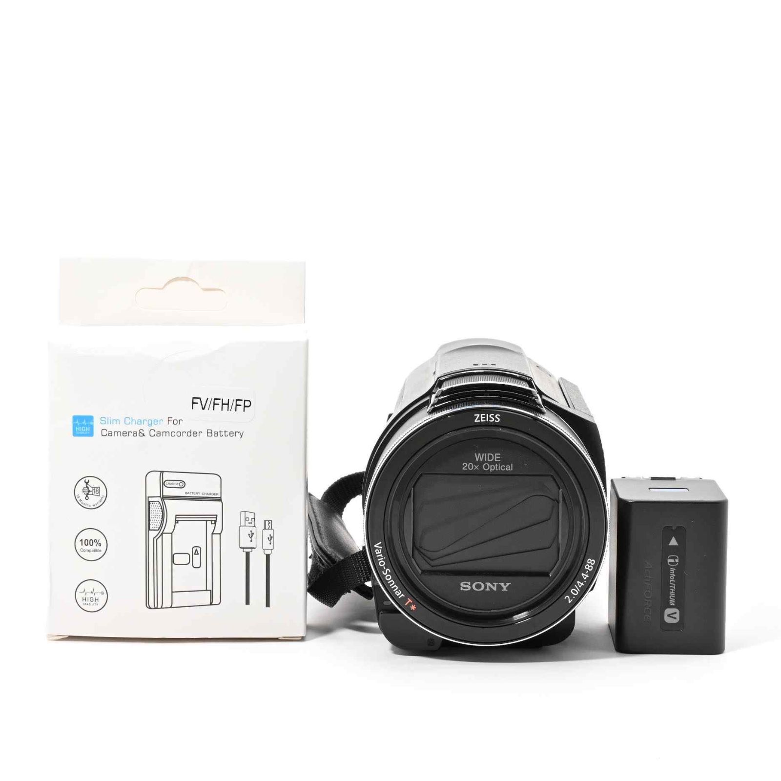 【美品】 SONY Handycam FDR-AX60 ブラック 内蔵メモリー64GB 光学ズーム20倍 空間光学手ブレ補正