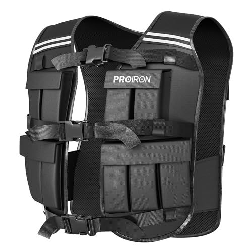 PROIRON ウェイトベスト おもり 筋トレ 加重ベスト 10kg / 20kg 重量調節可能 水洗い可能 おもり ベスト 重り ベスト 重量ベスト 負荷運動 筋トレ 自重トレーニングso 43992b49
