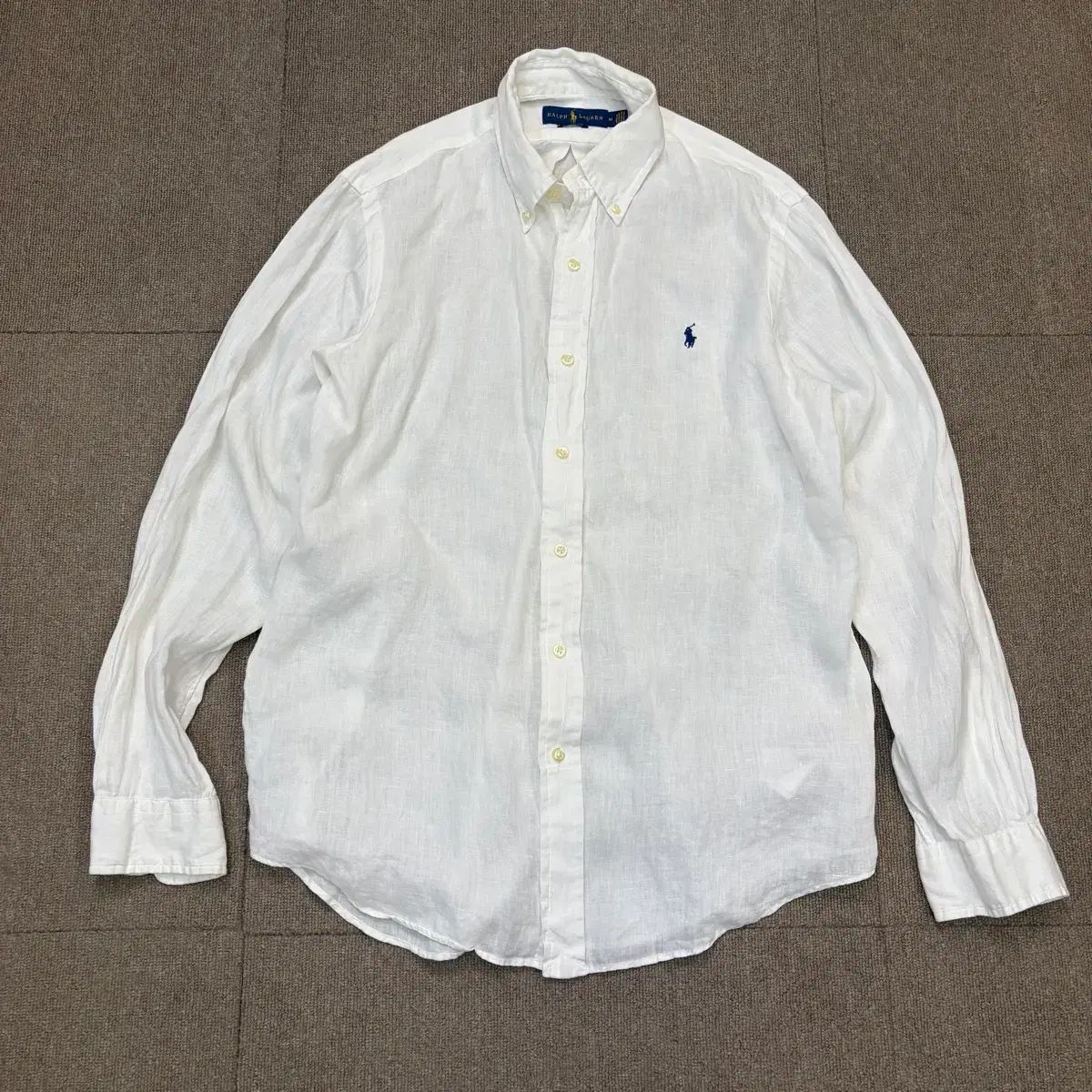 POLO ラルフローレン ポロ リネン シャツ クラシックフィット m