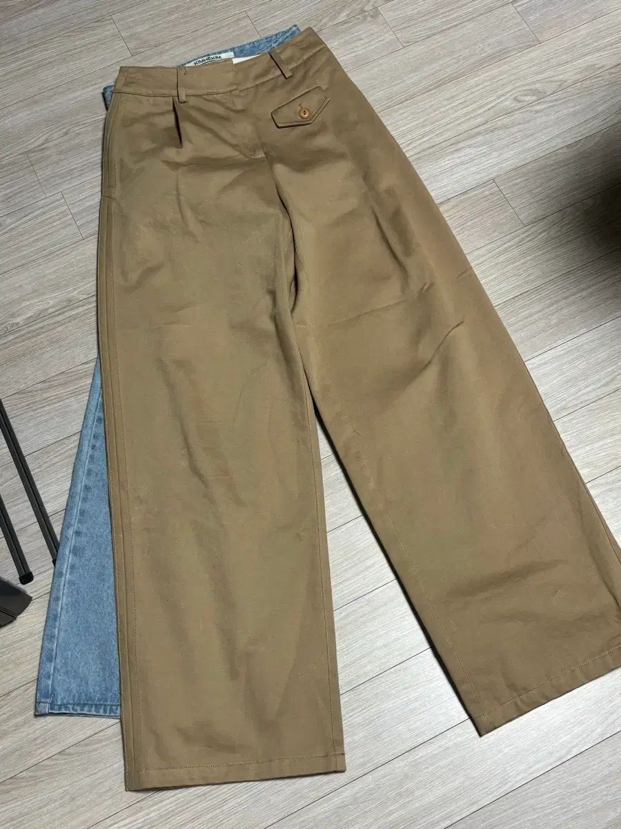 KIJUN ベージュ ワイド パンツ