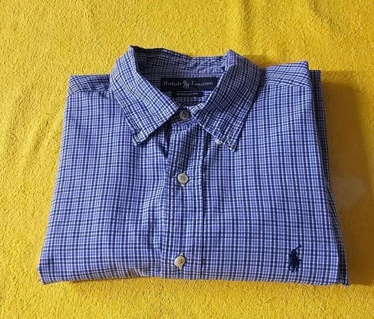 110 POLO RALPH LAUREN メンズ クラシック フィット 長袖 カラ シャツ