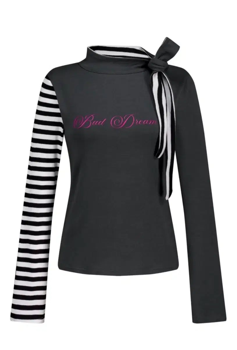ショップフェアリー-petit scarf stripe turtleneck