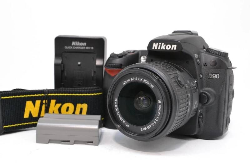 ■【極美品】 ニコン Nikon D90 AF-S DX 18-55mm VR II デジタル一眼レフカメラ シャッター回数;4073