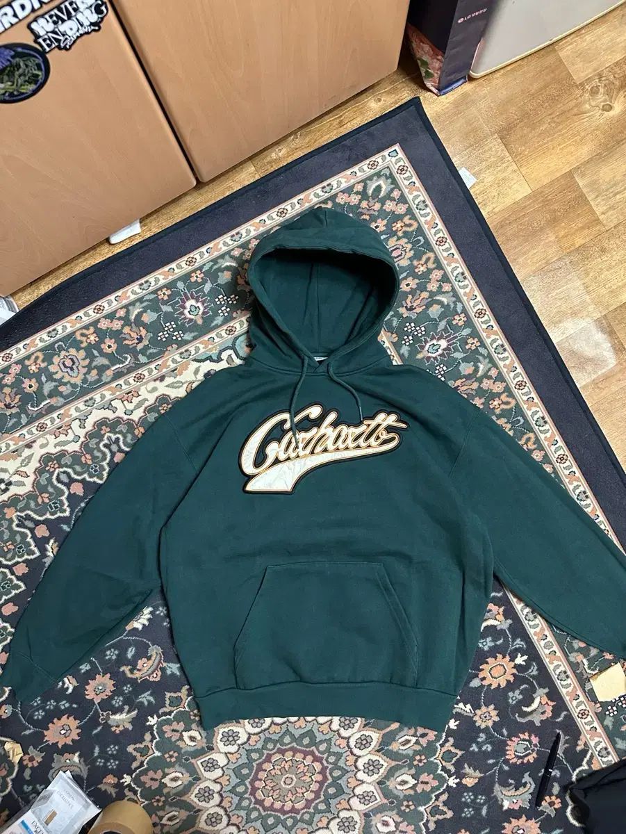 Carhartt カーハート フーディー Tシャツ グリーン カラー S