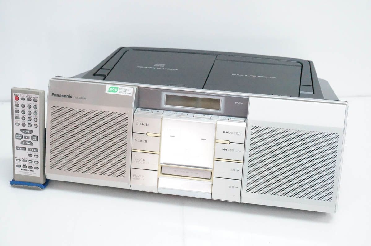 【中古】Panasonicパナソニック パーソナルMDシステム CD／MD／カセット／ラジオ MDLP対応 RX-MDX85 オーディオ
