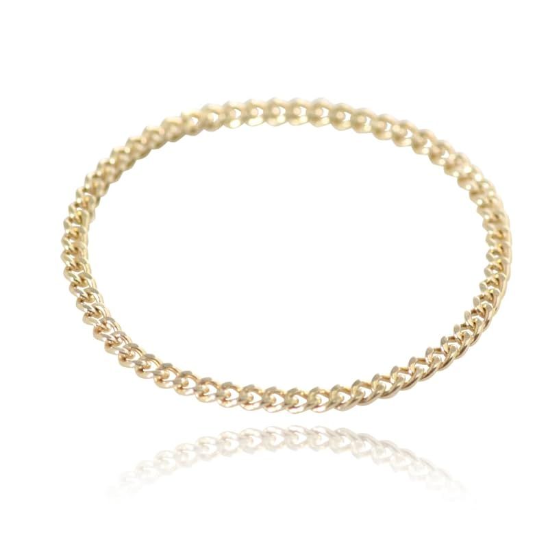 [PRECIOUS JEWELRY] イエローゴールド K10 10金 チェーンリング 指輪 ピンキーリング キヘイ 喜平チェーン レディース