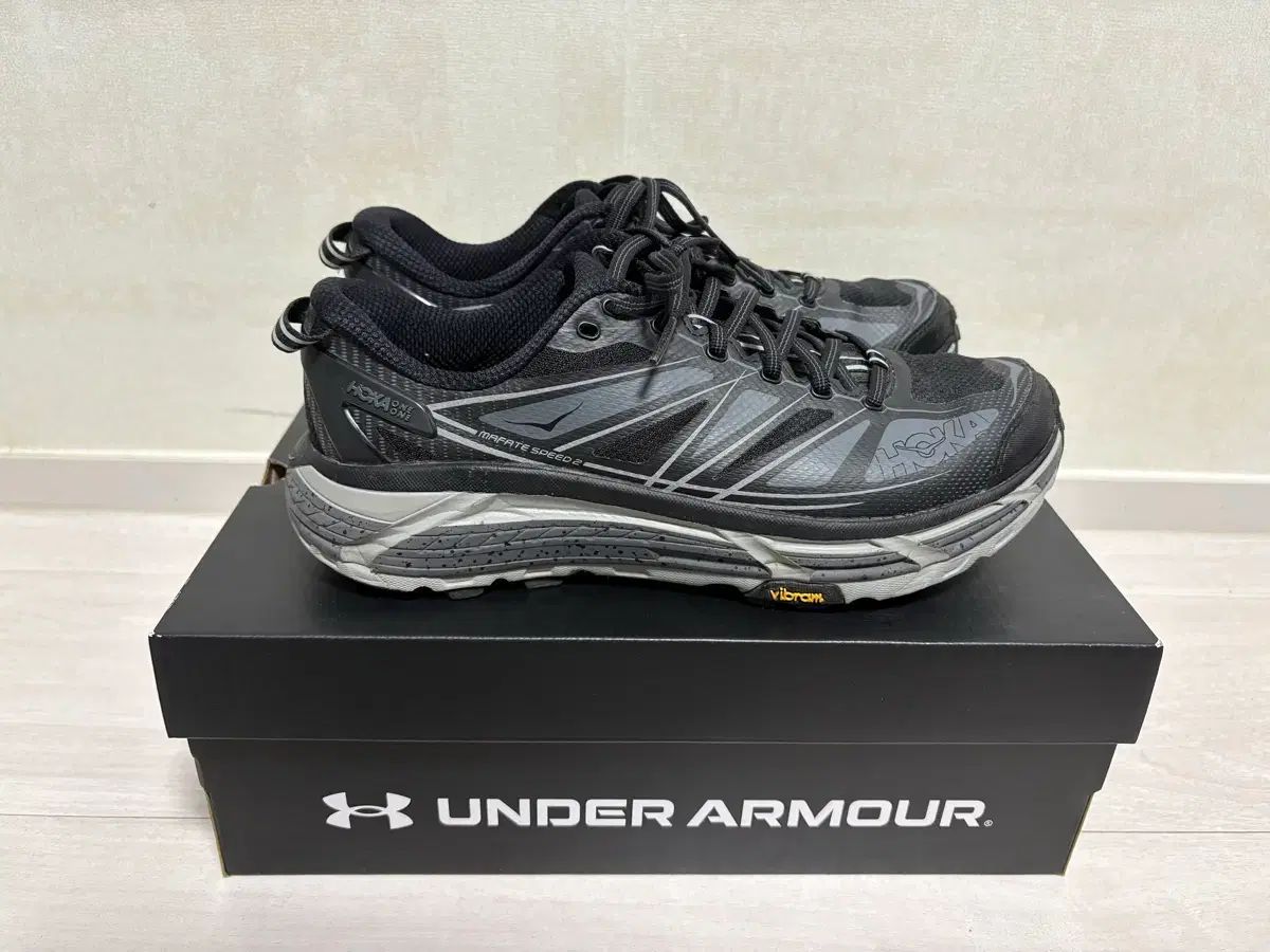 HOKA ONE ONE ホカオネオネ 麻 マッファテ スピード 2 ブラック キャッスルロック 275