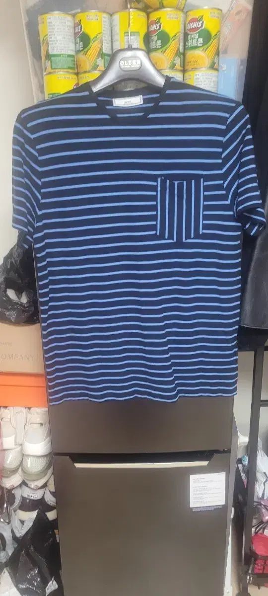 アミ ストライプ 半袖Tシャツ