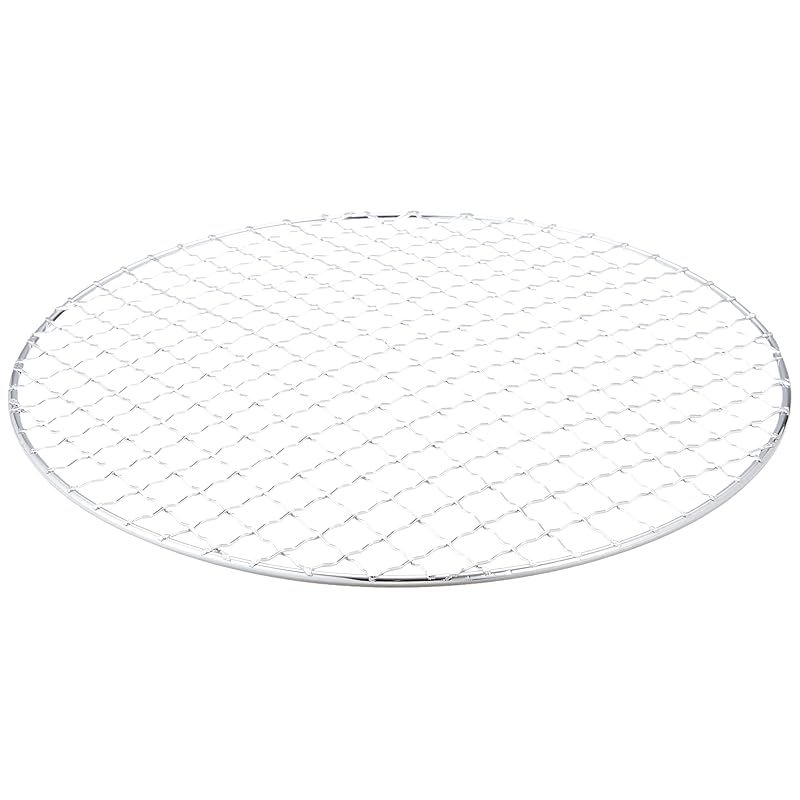 尾上製作所(ONOE) 20枚入り クッキングネット丸250 G-ON-241 [直径 約25cm 業務用セット バーベキュー BBQ 干し網 焼き網 クロームメッキ 鉄 焼き網 キャンプ 魚焼き 金網 七輪]