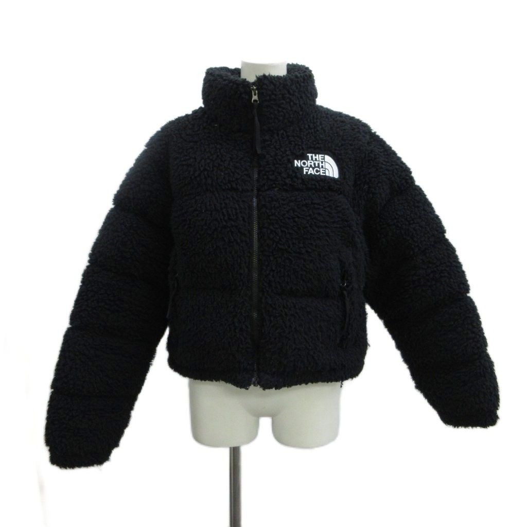ザノースフェイス THE NORTH FACE シェルパヌプシジャケット W SHERPA NUPTSE JACKET ダウン S 黒 ブラック ボア素材 スタンドカラー 長袖 NJ1DN97B /PP