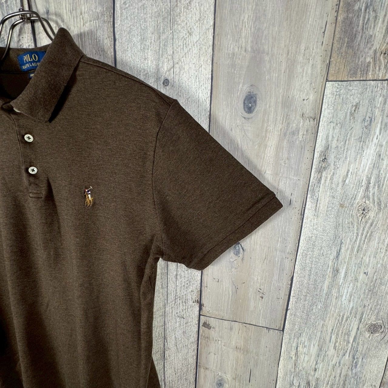 POLO RALPH LAUREN ポロ ラルフローレン 現行 QRコードタグ ブラウン 