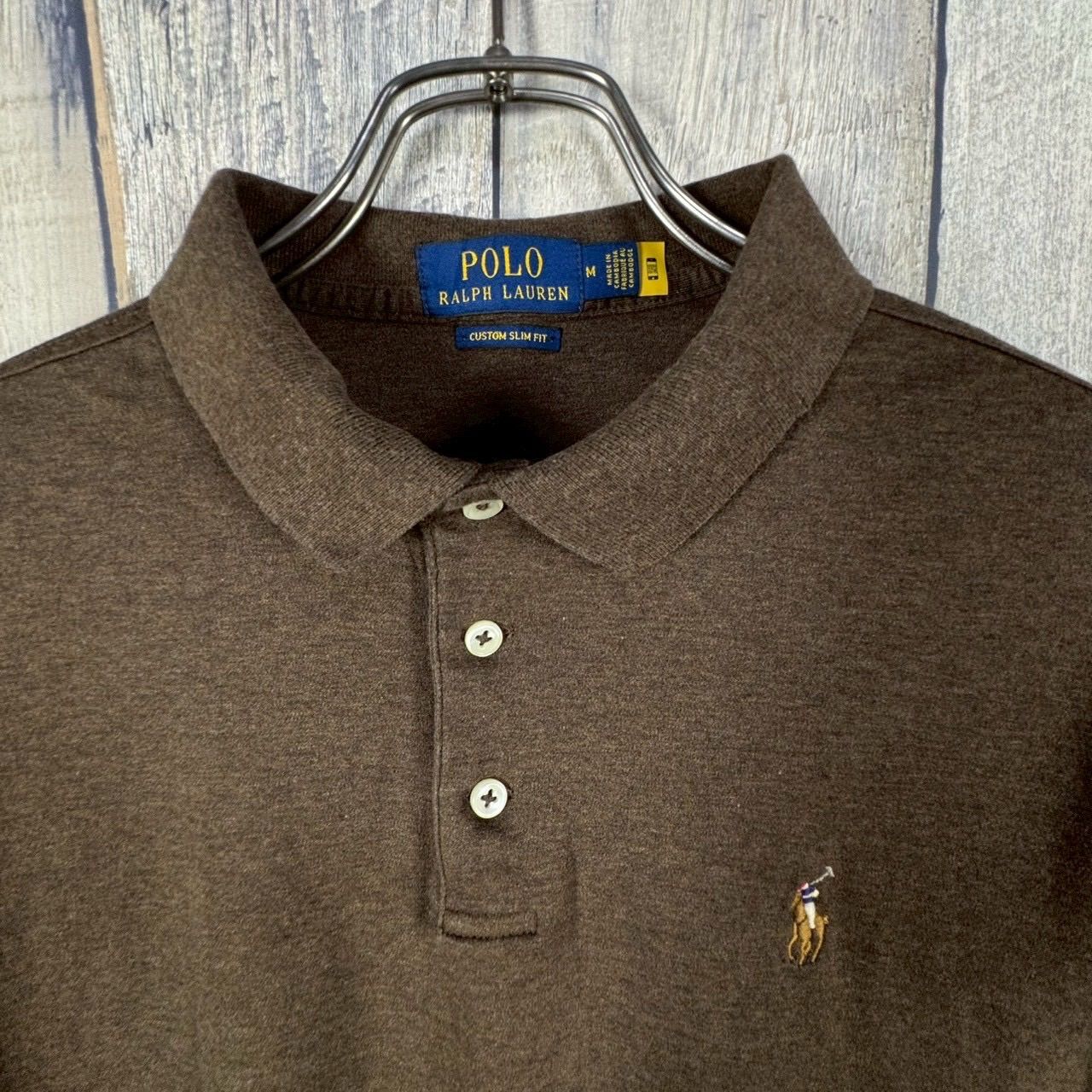 POLO RALPH LAUREN ポロ ラルフローレン 現行 QRコードタグ ブラウン 