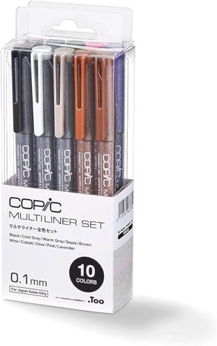 コピック(COPIC) Too マルチライナー全色セット (0.1)pms b0247158