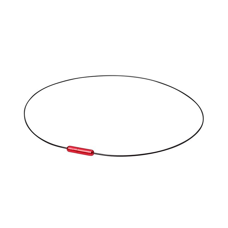 ファイテン(phiten) ネックレス RAKUWA ネック ワイヤーAir ブラック/レッド 40cm