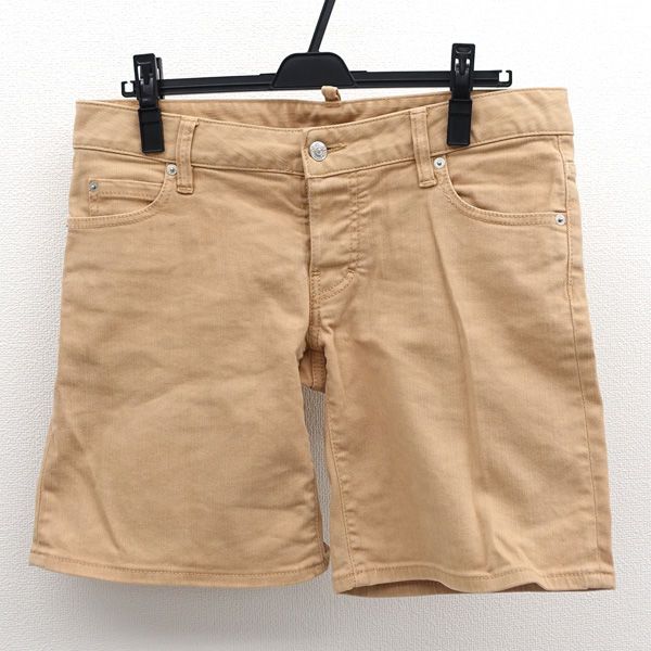 DSQUARED2 / ディースクエアード ◆デニムショートパンツ/ストレッチ/ベージュ/サイズ42 S72MU0140 メンズファッション【中古】