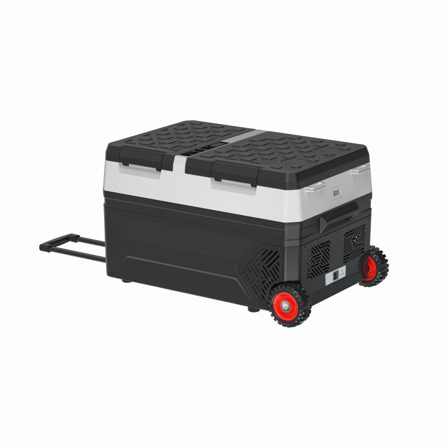 送料無料】車載冷蔵庫 42L 2室タイプ 2枚ドア -20℃〜10℃ 60W