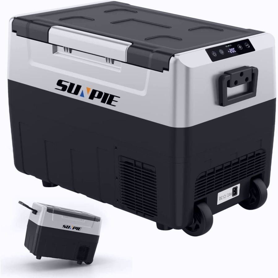 ポータブル車載冷蔵庫・冷凍庫　12V/24V AC100V 送料無料】車載冷蔵庫 ポータブル 冷凍庫 45L 急速冷凍 -20℃〜10℃ 1年