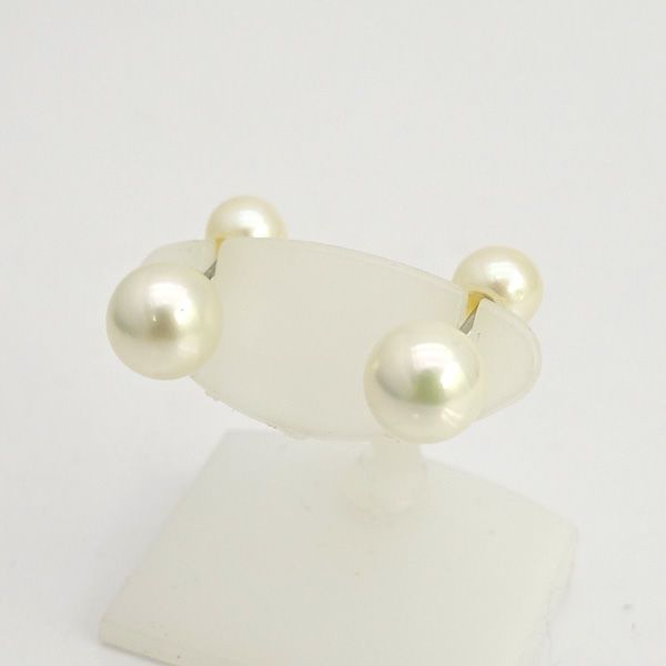 ◆Pｔ900 7.8mm ツインパール ピアス 両耳 プラチナ 【イヤリング/ピアス/アクセサリー】 ブランド【中古】
