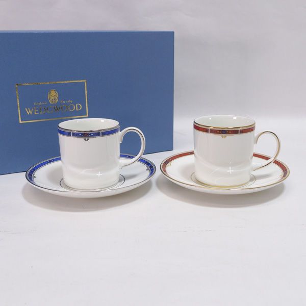 WEDGWOOD / ウェッジウッド ◆ウエッジウッド/キングスブリッジ＆コロラド デミタスC＆S 雑貨　アンティーク　西洋磁器 ギフト【未使用】