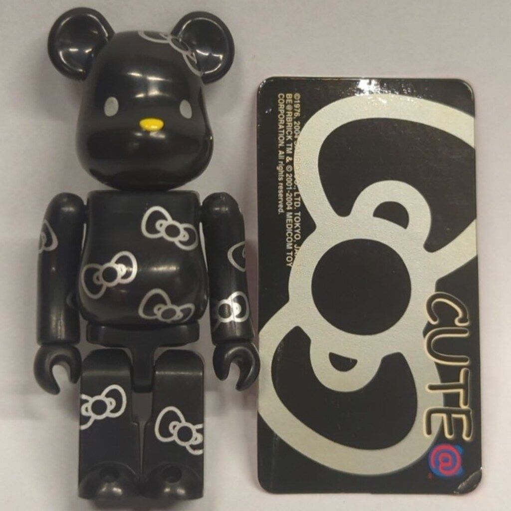 MEDICOMTOY BE@RBRICK09 (S)CUTE裏/ハローキティー(黒)/BE@RBRICK09 