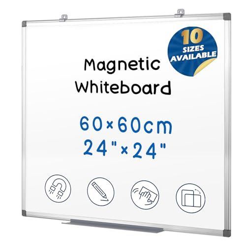 S SWANCROWN ホワイトボード 壁掛け Whiteboard マグネットボード 家庭用 白板 大型 無地 縦横両用 600mm x 600mm（発行可）/ 6012cd7d