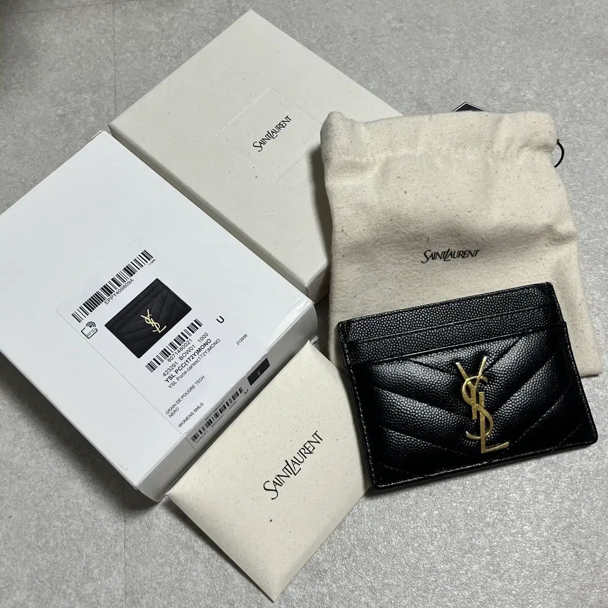 (正規品) Saint Laurent サンローラン カードウォレット ブラック