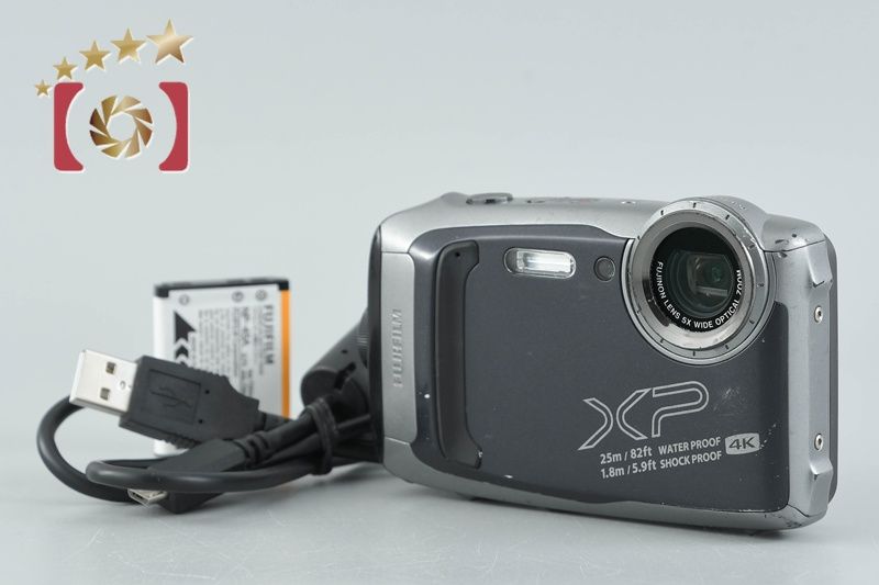 中古】FUJIFILM 富士フイルム FINEPIX XP140 ダークシルバー