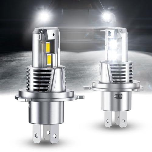 SEALIGHT H4 Hi/Lo LEDヘッドライト【36000LM・40W・6500K・DC9-32V】1:1本物サイズ 12V24V兼用 定電流回路搭載 大型車対応 新車検対応 簡単取り付け 高輝度 高速回転冷却ファン 高効率LEDチッ 58230a49