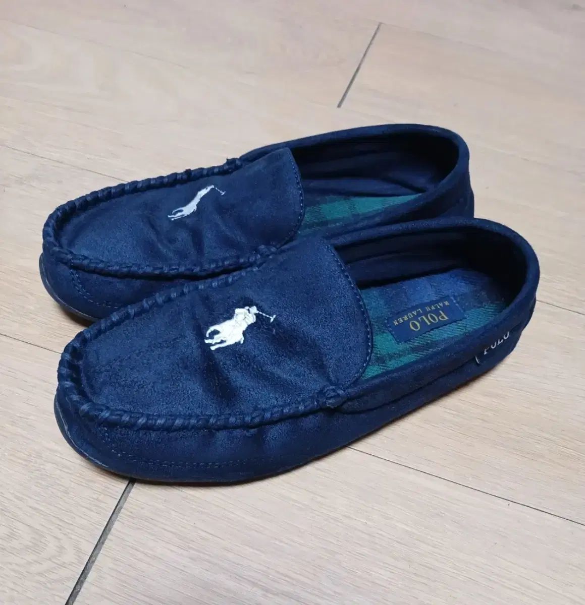 ポロ ラルフローレン ネイビー CHECK ローファー 270