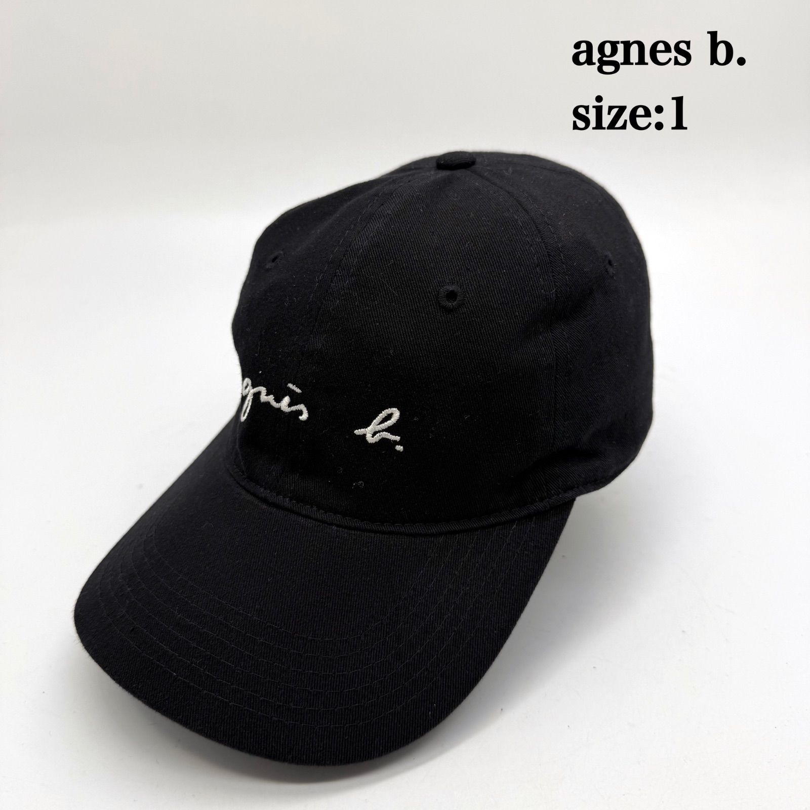 agnes b. PARIS 2019 archive LOGO cap 1 アニエスべー 定番 ロゴ