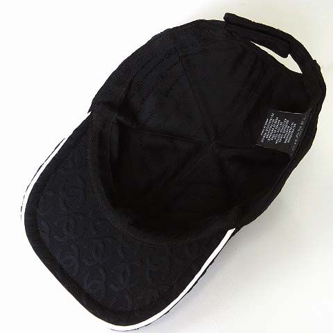 シャネル CHANEL 25SS キャップ 帽子 ココマーク ロゴ 総柄 シルク