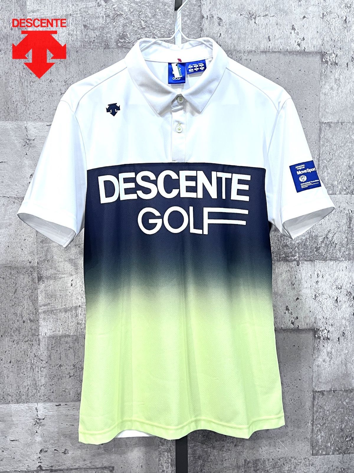 極美品 デサント ゴルフ グラデーション ポロシャツ L DESCENTE GOLF