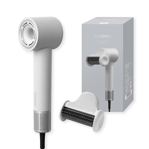 SALONIA サロニア スムースシャインスマートドライヤー アッシュホワイト SAL25120AW ヘアドライヤー 大風量 速乾 マイナスイオンma ad2750b6