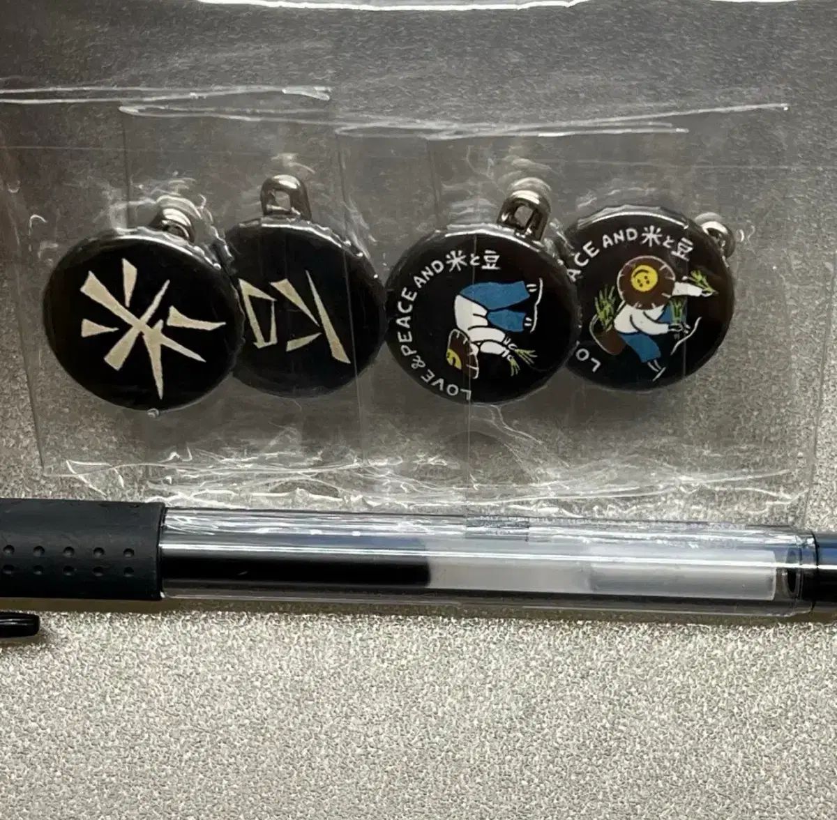 新品 KAPITAL 米と豆 カフスボタン 1set (4個)