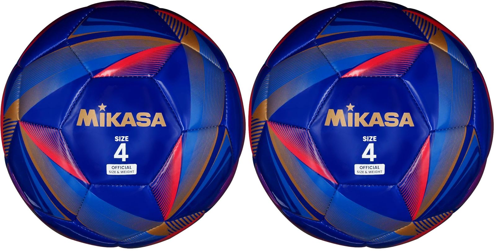 新品 ミカサ(MIKASA) サッカーボール 4号 FT429D-NB (小学生向け) ネイビー 推奨内圧0.600(kgf/?) (× 2)