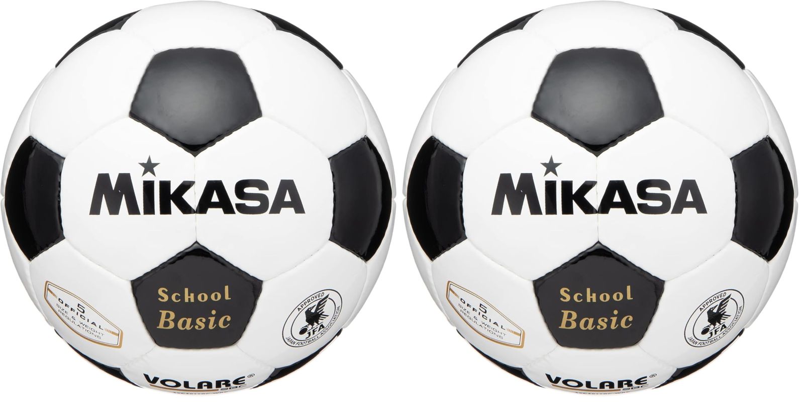 新品 ミカサ(MIKASA) サッカーボール 検定球 5号 (一般・大学・高校生・中学生用) 手縫いボール SVC502SBC 推奨内圧0.8(kgf/?) (× 2)