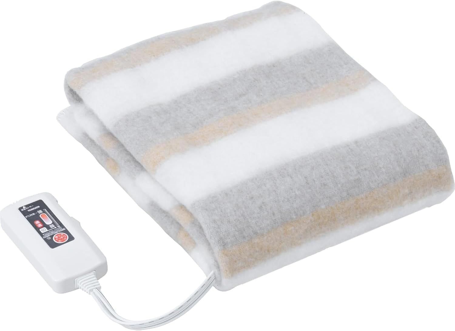 新品 [山善] 電気毛布 敷き 電気敷毛布 140×80cm シングル 洗える 省エネぐっすりモード搭載 抗菌 防臭 ダニ対策機能 室温センサー オートオフタイマー付き YMS-PTS42