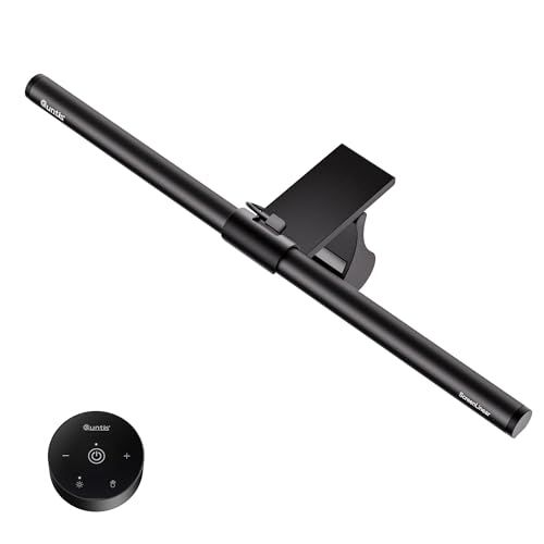 Quntis モニターライト USBライト 無線リモコン搭載 デスクトップランプ 41cm ブルーライト軽減 高演色性 4種類の色温度 無段階調光 非対称な配光 LED 目に優しい USB Type-C給電 在宅ワーク/ゲーム用as fa212aeb