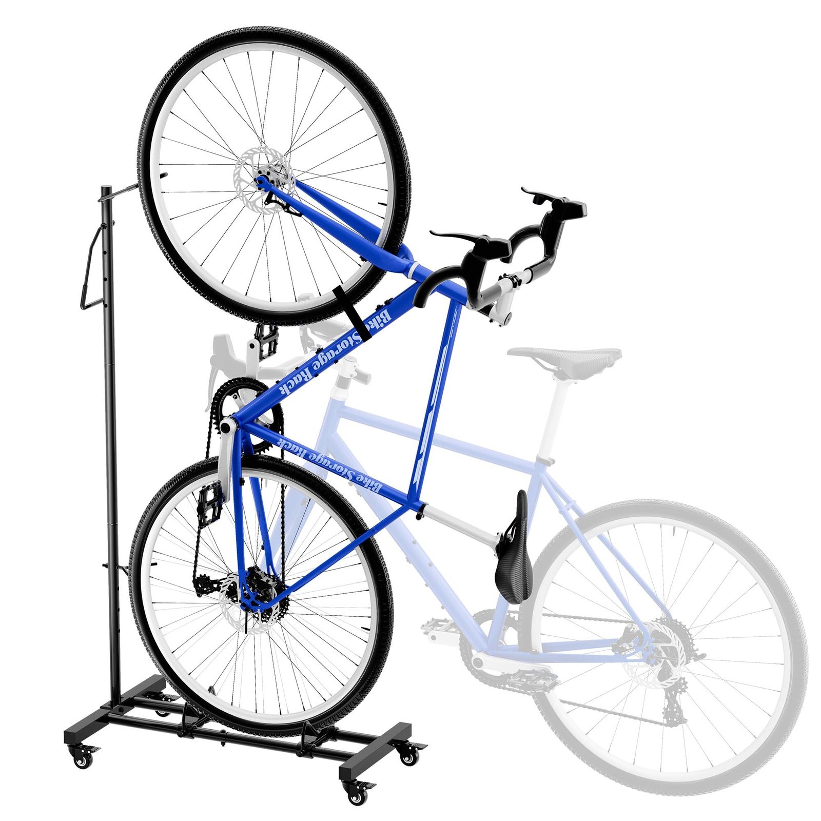 Sttoraboks 自転車スタンド 縦置き 横置き 両用 1台用 サイクル 前輪固定 自転車ラック 省スペース 高さ調節可能 キャスター付き ロードバイクスタンド クロスバイクマウンテンバイク 20?29インチ対応 室内保管 玄関 ガレージ b04bbd5b